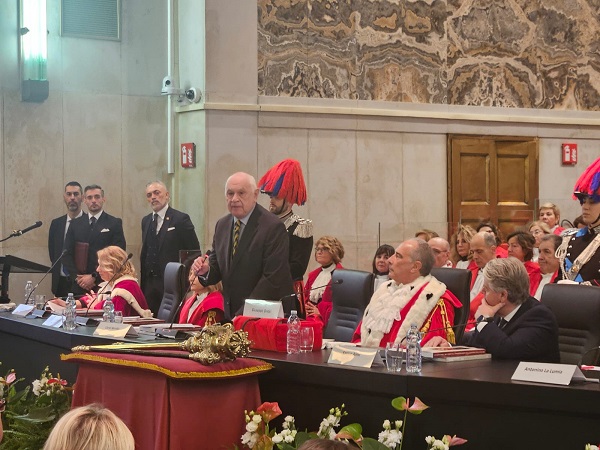 Il ministro Nordio all'inaugurazione dell'anno giudiziario in Corte d'appello a Milano
