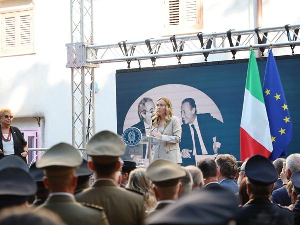 La Croma di Falcone al Museo del Presente. Cerimonia