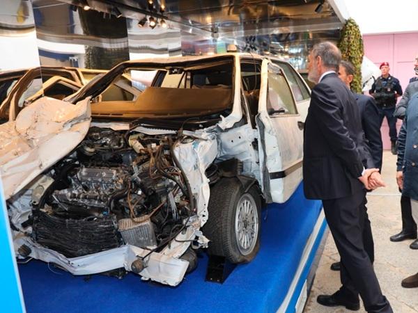 Balboni in visita alla Croma di Falcone al Museo del Presente