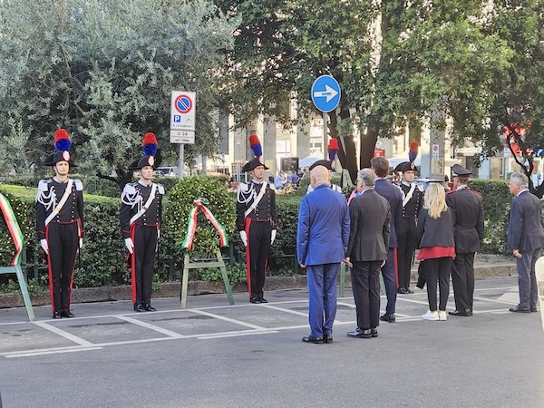 Nordio alla cerimonia in ricordo del Generale Carlo Alberto Dalla Chiesa, Milano, Monumento al Carabiniere, Piazza Diaz