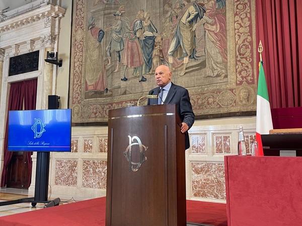 Il ministro Nordio apre il Forum nazionale Aigi (Associazione italiana giuristi d'impresa), Sala della Regina, Camera dei deputati