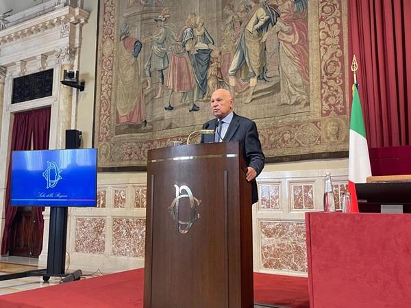 Il ministro Nordio apre il Forum nazionale Aigi (Associazione italiana giuristi d'impresa), Sala della Regina, Camera dei deputati