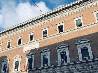 Facciata del Ministero della Giustizia di via Arenula a Roma