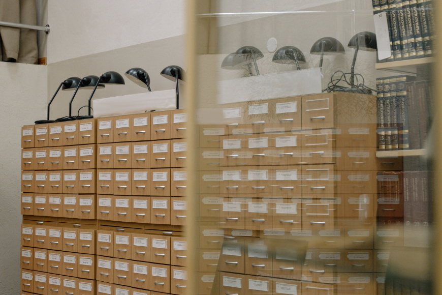 Archivi notarili: schedari d'archivio