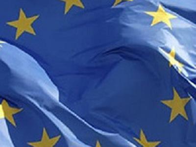 particolare della bandiera dell'Unione europea