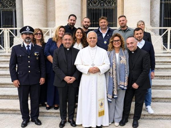 Rappresentanza della casa di reclusione di Arienzo da Papa Leone XIV