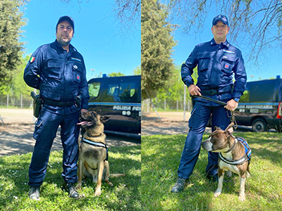 Cani antidroga del Gruppo di Asti