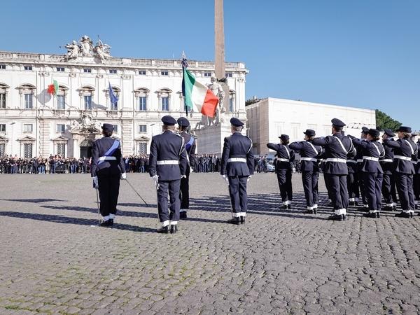 Al Quirinale, il cambio della guardia d&rsquo;onore della Penitenziaria