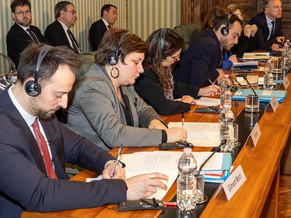 Nordio e Darmanin 3 febbraio 2025 (foto Ministero della giustizia)