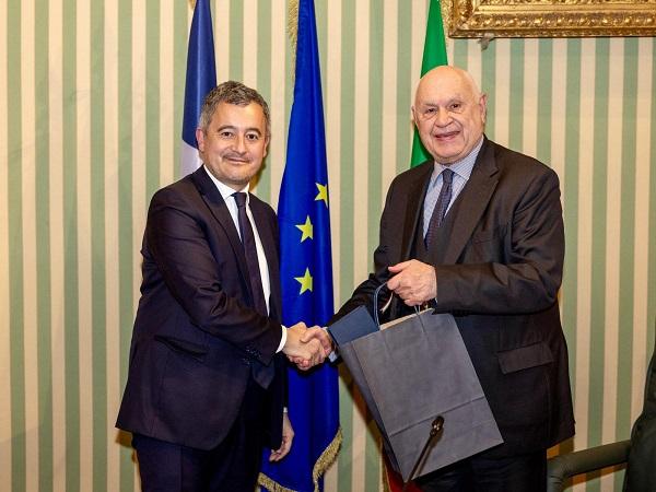 Nordio e Darmanin 3 febbraio 2025 (foto Ministero della giustizia)