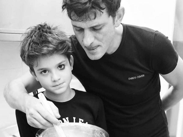 Mattia Minguzzi col padre Andrea (Fonte immagine: Facebook)