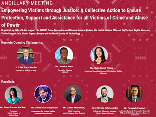 Presentazione del panel organizzato da Italia e UNODC Empowering Victims Through Justice - Abu Dhabi - 27 settembre 2026